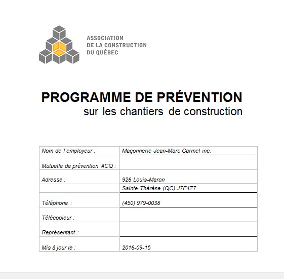 Programme de prvention